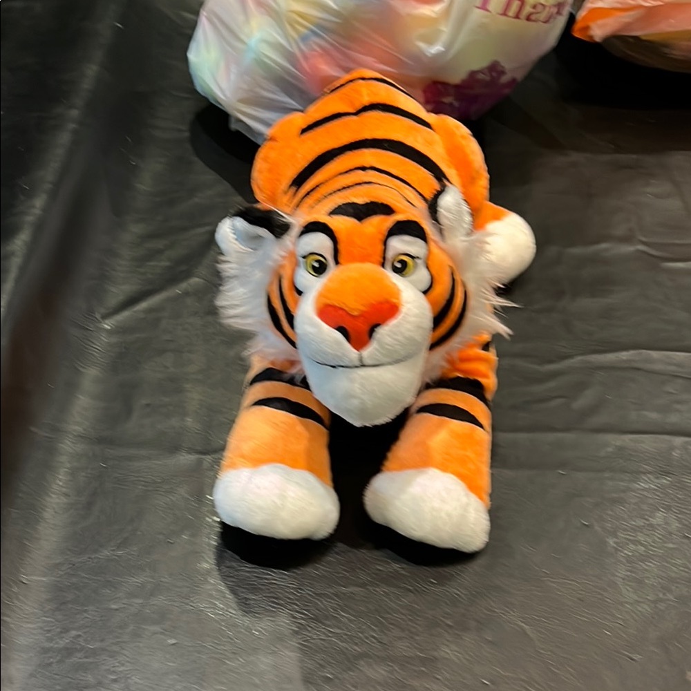 Plush Tiger Toy - Orange and White